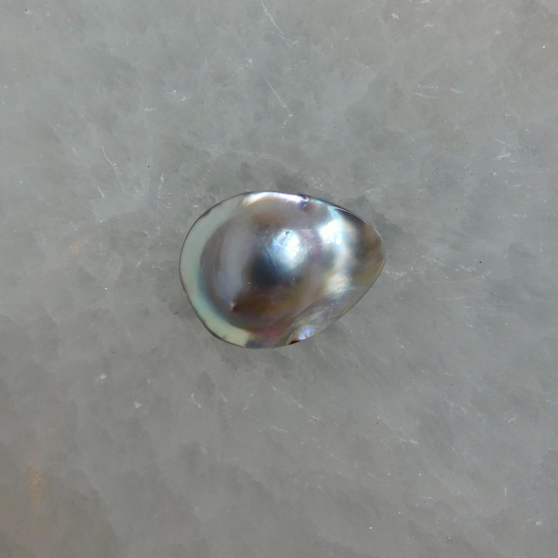 Deep Sea Necklace - Blister Pearl Pendant - .925 Sterling Silver