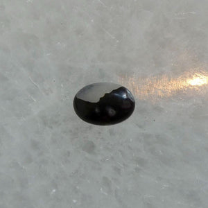 Sterling Silver Fossil Jasper Ring – East West Oval Stone