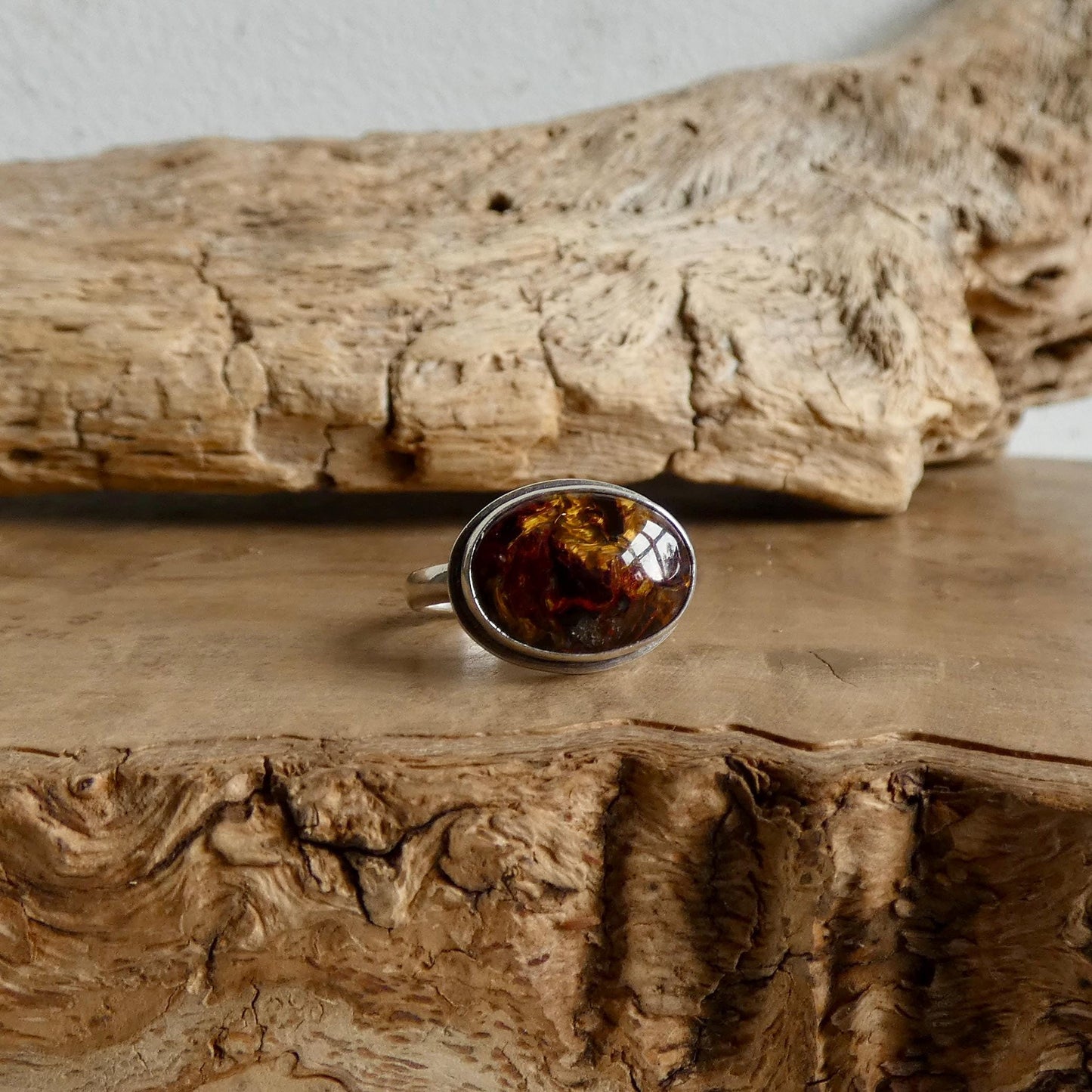 Sterling Silver Pietersite Ring – East West Oval Stone - Choose Your Stone