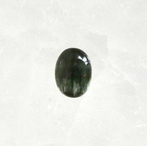Seraphinite Sterling Silver Ring - Handmade Boho Statement Jewelry