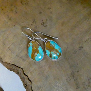Royston Turquoise Earrings - .925 Sterling Silver