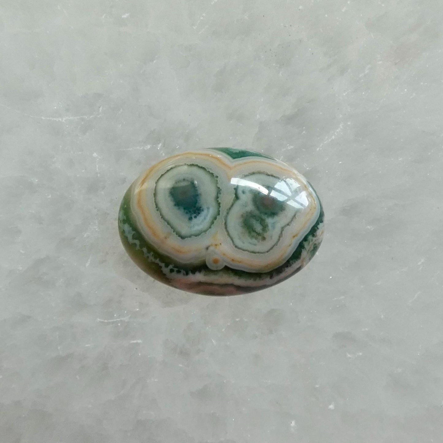 Custom Ocean Jasper East-West Center Stone Necklace - .925 Silversmith - Choose Your Stone