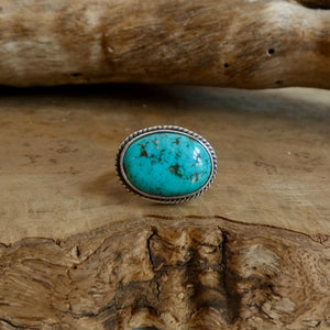 Choose your Piece - Campitos Turquoise East West Ring - American Turquoise