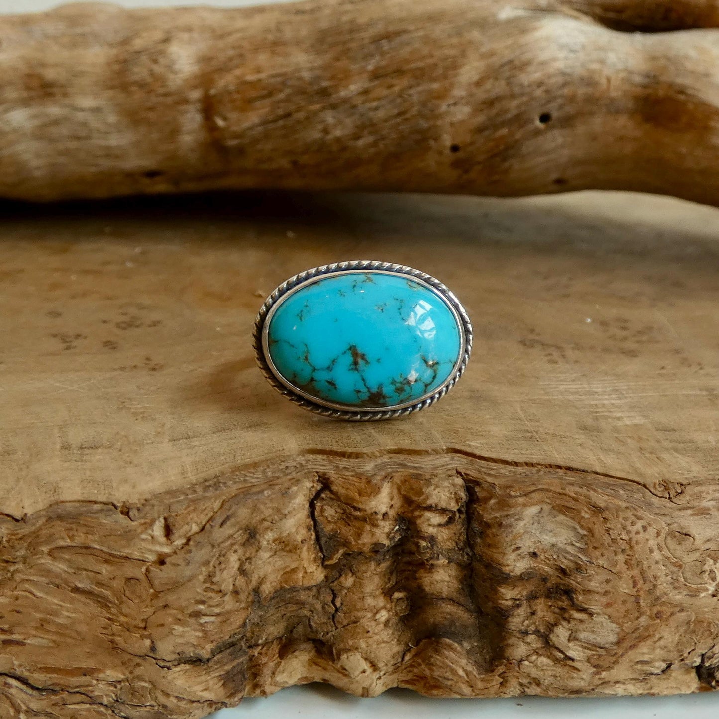 Choose your Piece - Campitos Turquoise East West Ring - American Turquoise