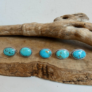 Choose your Piece - Campitos Turquoise East West Ring - American Turquoise