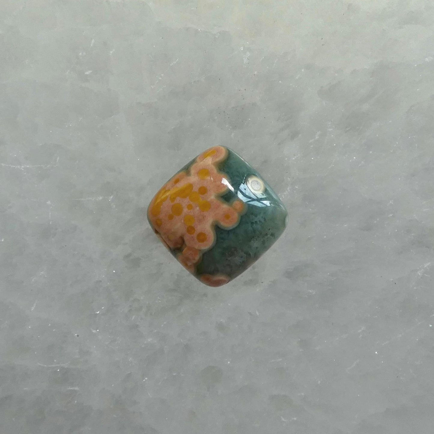 Custom Orbs Eye Ocean Jasper Pendant - .925 Silversmith - Choose Your Stone