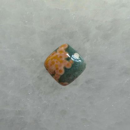 Custom Orbs Eye Ocean Jasper Pendant - .925 Silversmith - Choose Your Stone