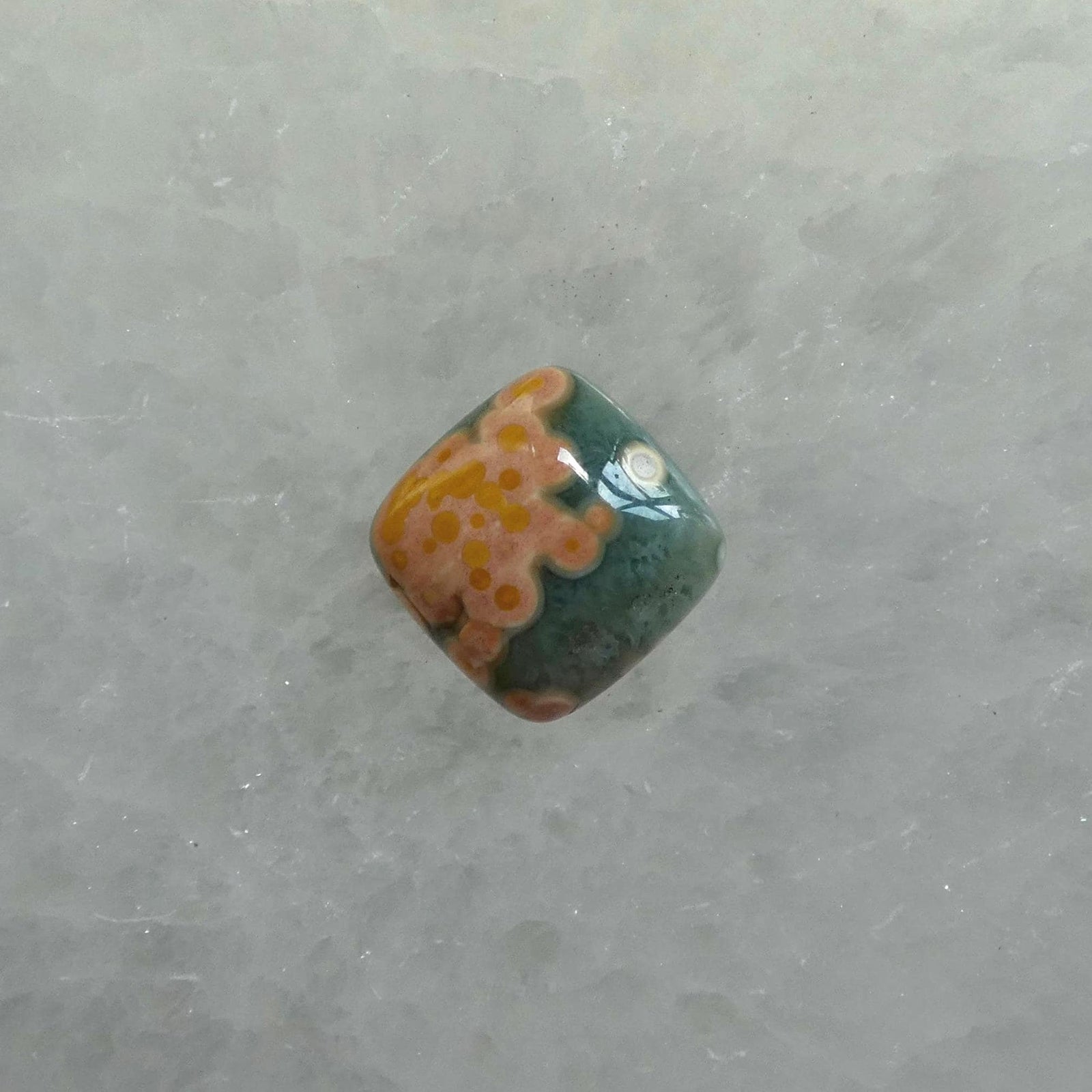 Custom Orbs Eye Ocean Jasper Pendant - .925 Silversmith - Choose Your Stone