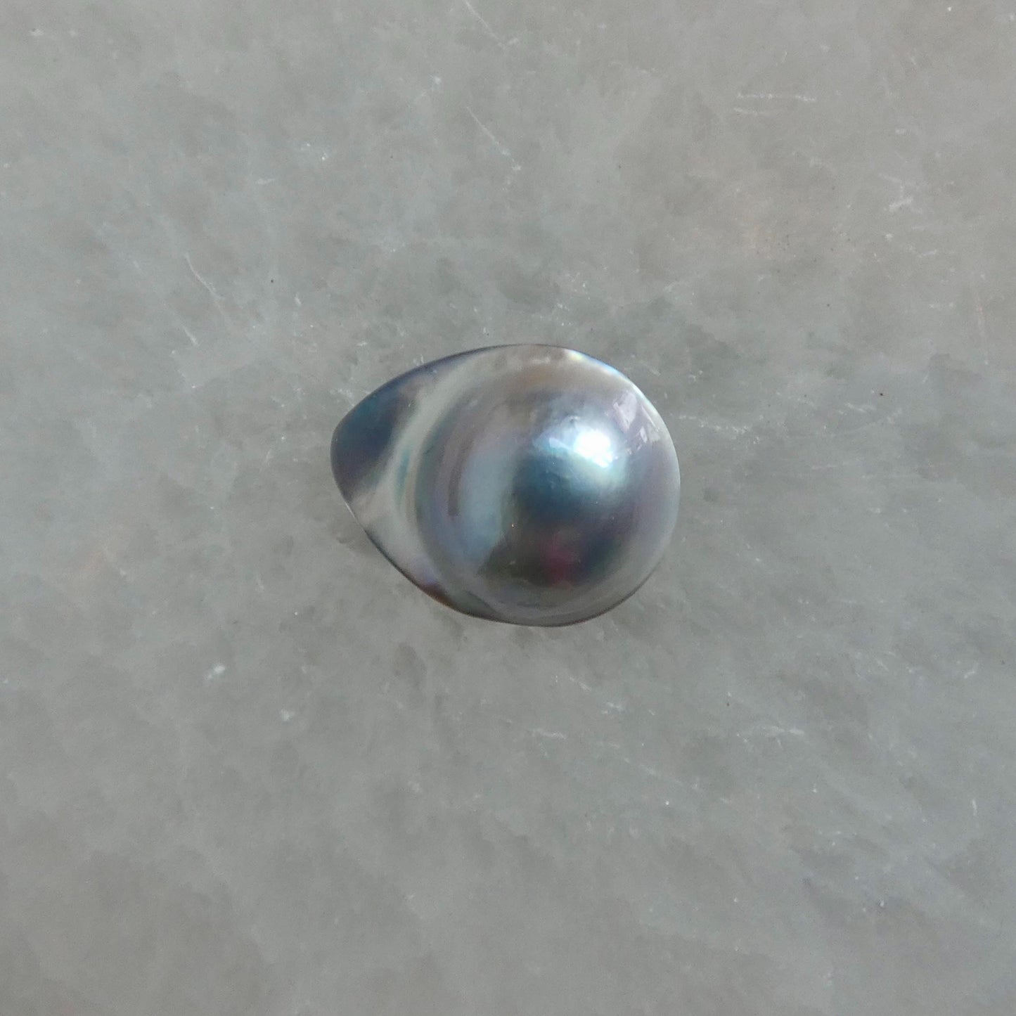 Deep Sea Necklace - Blister Pearl Pendant - .925 Sterling Silver