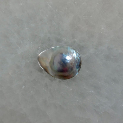 Deep Sea Necklace - Blister Pearl Pendant - .925 Sterling Silver