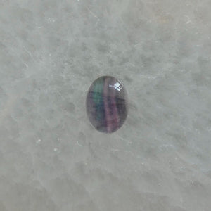 Custom Rainbow Fluorite Boho Ring - .925 Sterling Silver - Choose Your Stone