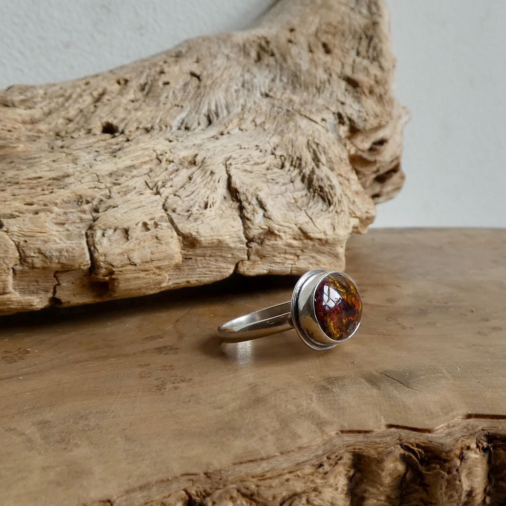 Sterling Silver Pietersite Ring – East West Oval Stone - Choose Your Stone
