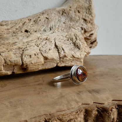 Sterling Silver Pietersite Ring – East West Oval Stone - Choose Your Stone