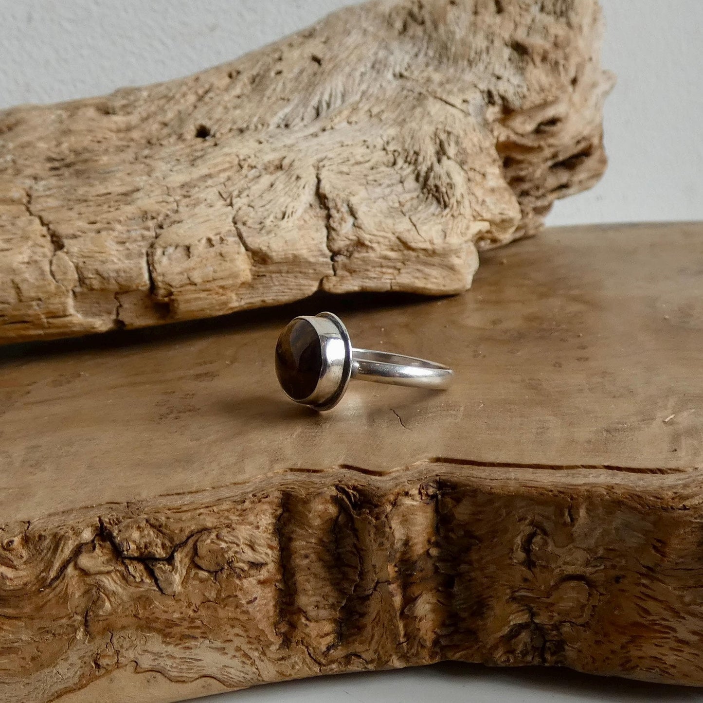 Sterling Silver Pietersite Ring – East West Oval Stone - Choose Your Stone