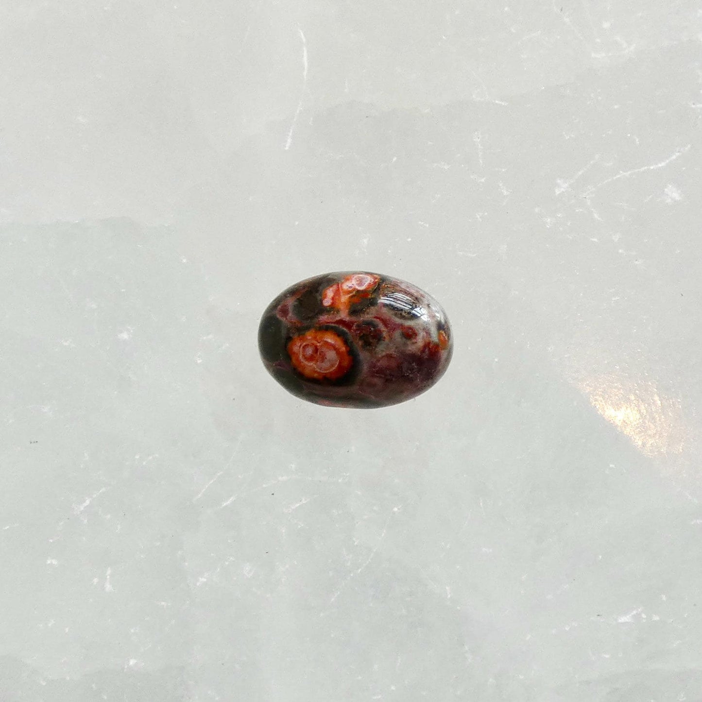 Custom Leopardskin Jasper East West Oval Ring – Handmade Boho Statement Ring