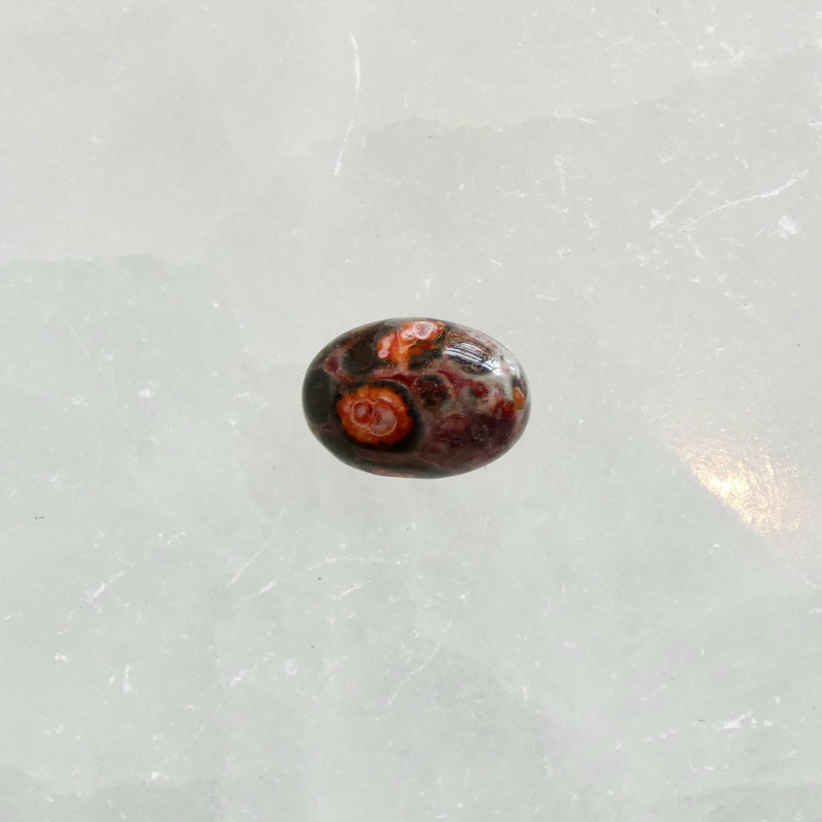 Custom Leopardskin Jasper East West Oval Ring – Handmade Boho Statement Ring