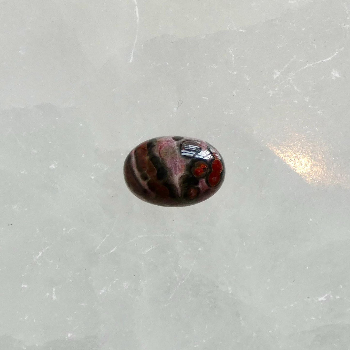 Custom Leopardskin Jasper East West Oval Ring – Handmade Boho Statement Ring