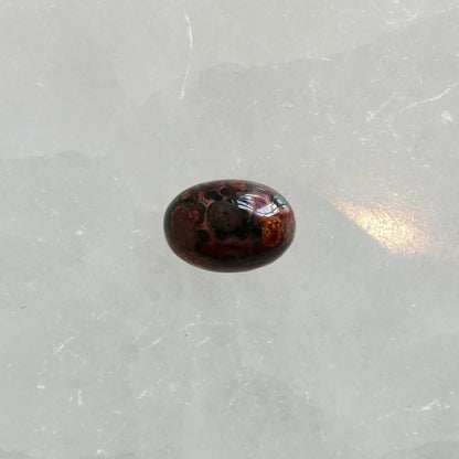 Custom Leopardskin Jasper East West Oval Ring – Handmade Boho Statement Ring