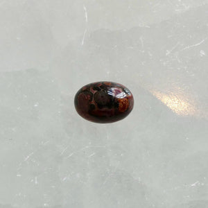 Custom Leopardskin Jasper East West Oval Ring – Handmade Boho Statement Ring