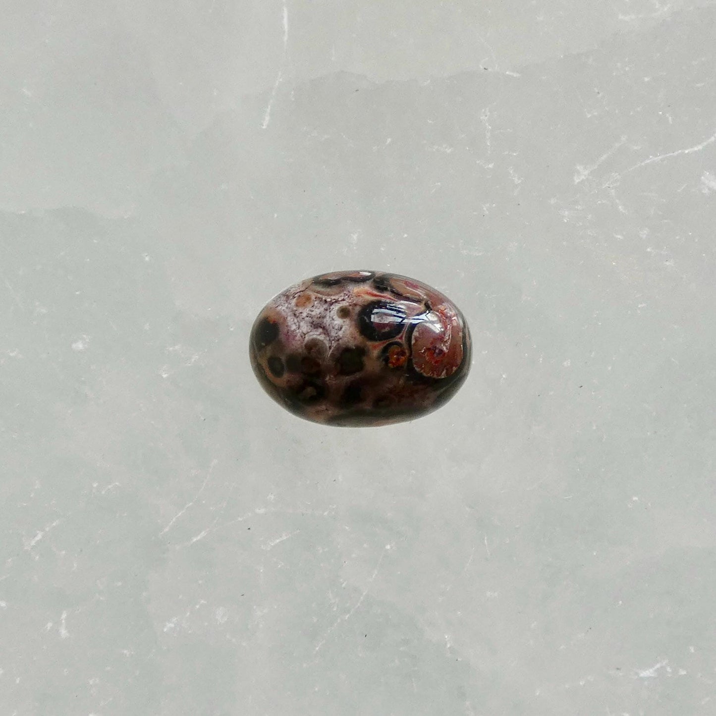 Custom Leopardskin Jasper East West Oval Ring – Handmade Boho Statement Ring