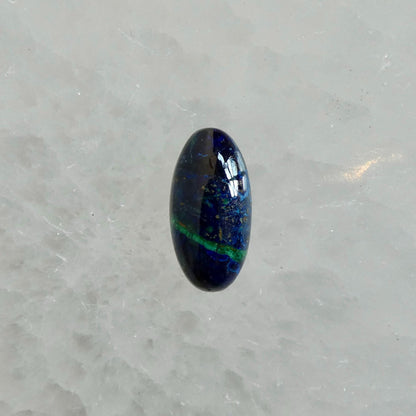 Azurite Malachite Ring - Boho .925 Sterling Silver Statement Ring