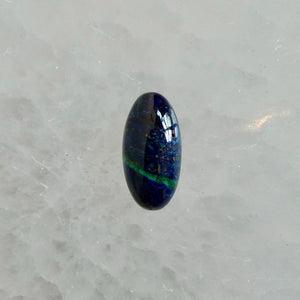 Azurite Malachite Ring - Boho .925 Sterling Silver Statement Ring