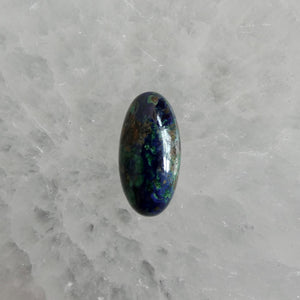 Azurite Malachite Ring - Boho .925 Sterling Silver Statement Ring