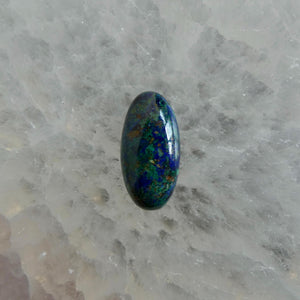 Azurite Malachite Ring - Boho .925 Sterling Silver Statement Ring
