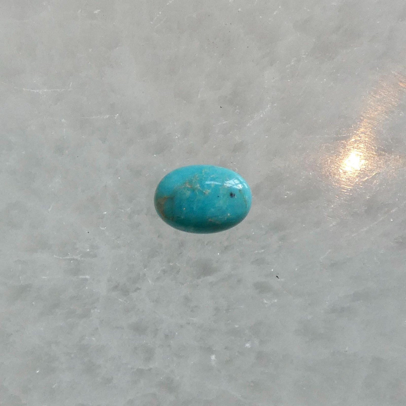 Custom Kingman Turquoise AAA - Choose Your Stone - East-West Oval - Sterling Silver