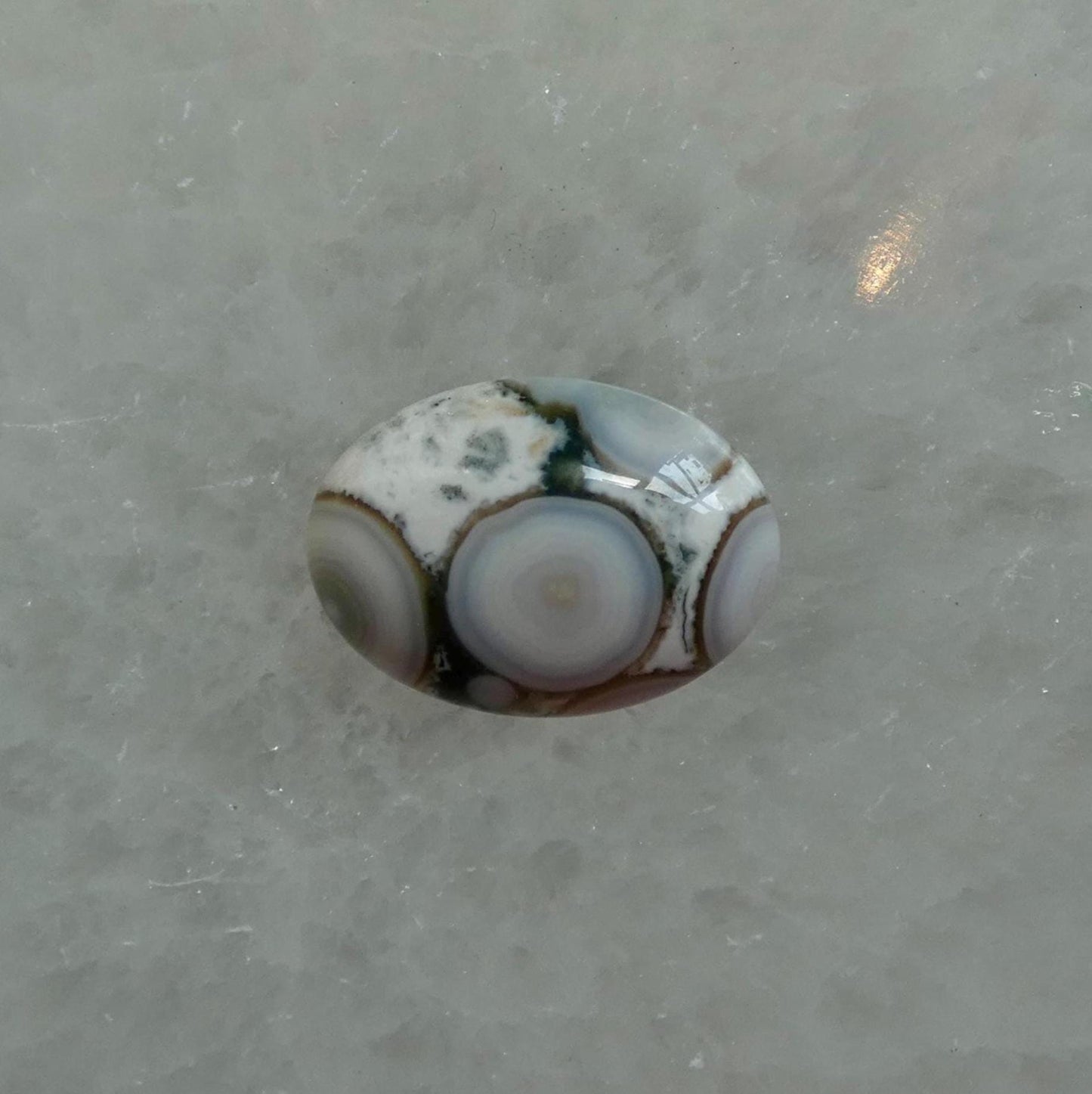 Custom Ocean Jasper East-West Center Stone Necklace - .925 Silversmith - Choose Your Stone