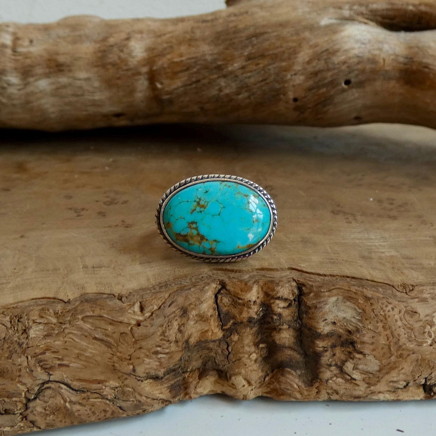 Choose your Piece - Campitos Turquoise East West Ring - American Turquoise
