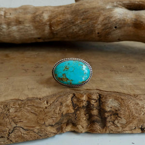 Choose your Piece - Campitos Turquoise East West Ring - American Turquoise