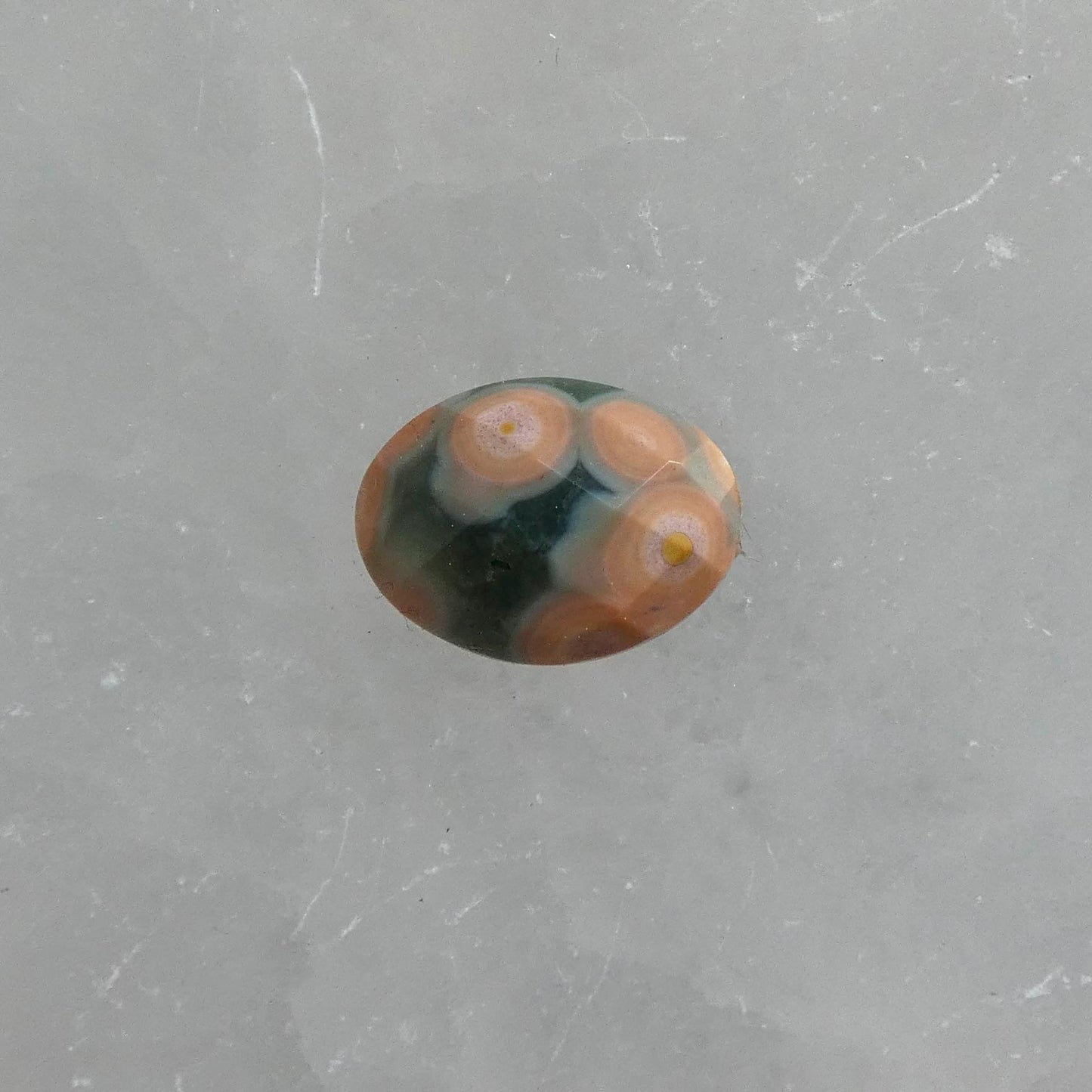 Custom Ocean Jasper East West Oval Ring - .925 Sterling Silver