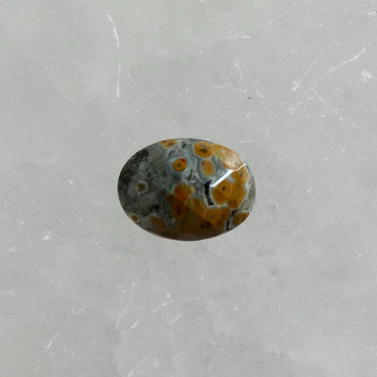 Custom Ocean Jasper East West Oval Ring - .925 Sterling Silver