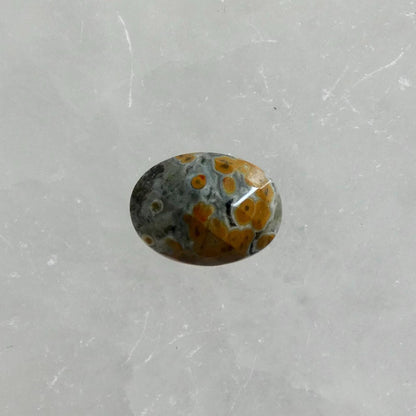 Custom Ocean Jasper East West Oval Ring - .925 Sterling Silver