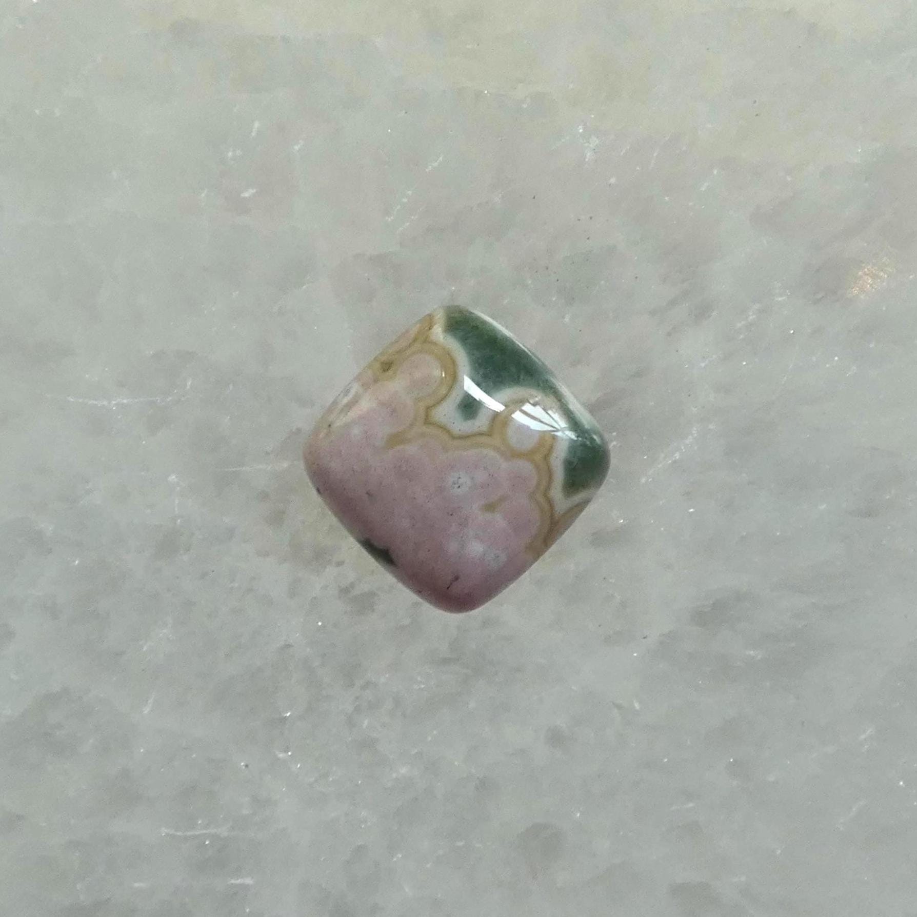 Custom Orbs Eye Ocean Jasper Pendant - .925 Silversmith - Choose Your Stone