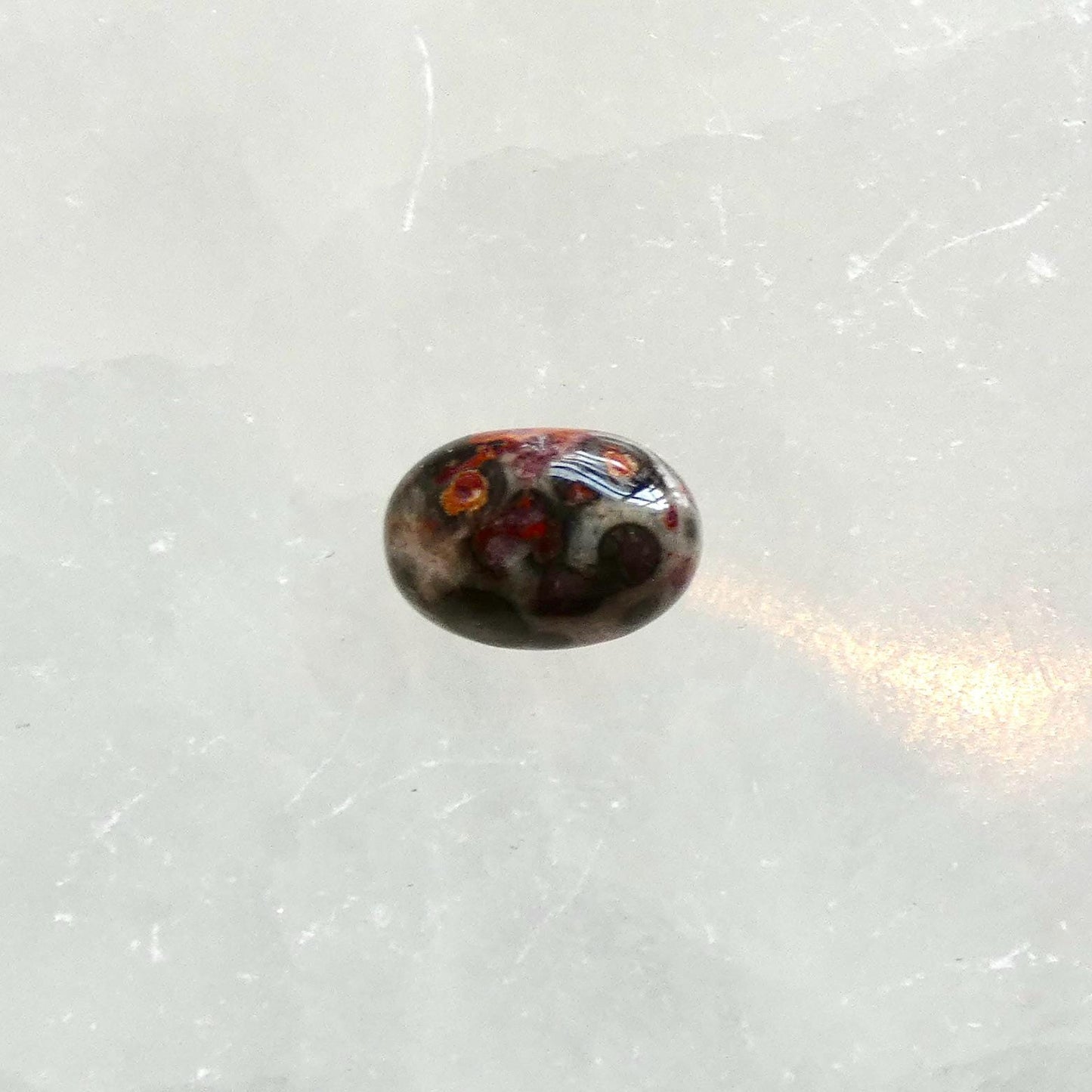 Custom Leopardskin Jasper East West Oval Ring – Handmade Boho Statement Ring