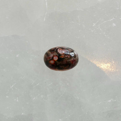 Custom Leopardskin Jasper East West Oval Ring – Handmade Boho Statement Ring