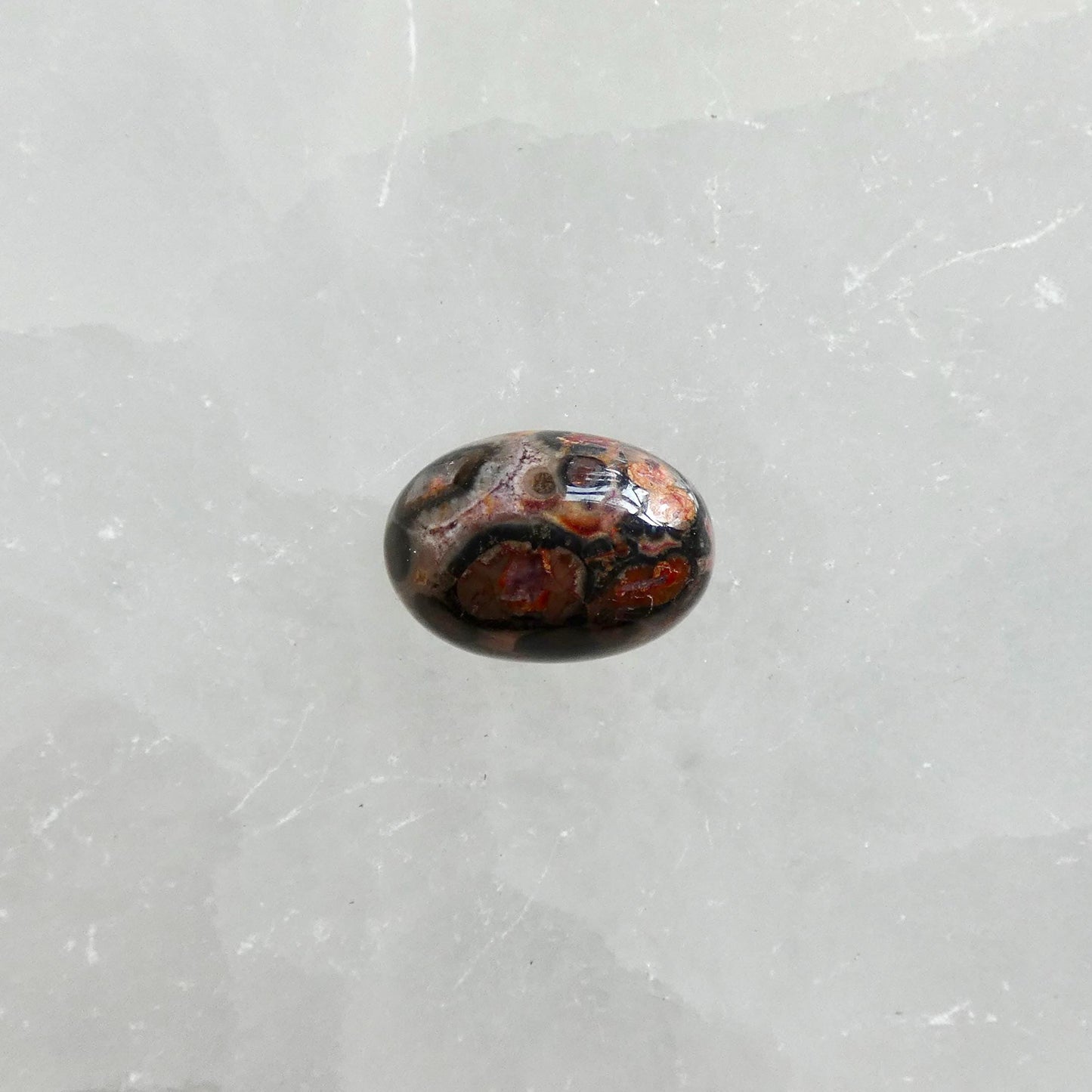 Custom Leopardskin Jasper East West Oval Ring – Handmade Boho Statement Ring