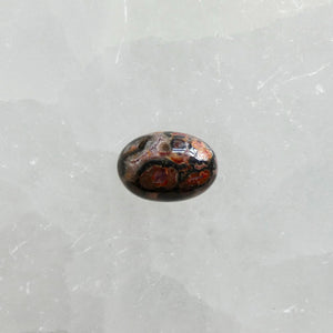 Custom Leopardskin Jasper East West Oval Ring – Handmade Boho Statement Ring