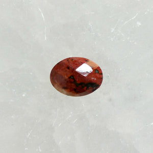 Custom Ocean Jasper East West Oval Ring - .925 Sterling Silver