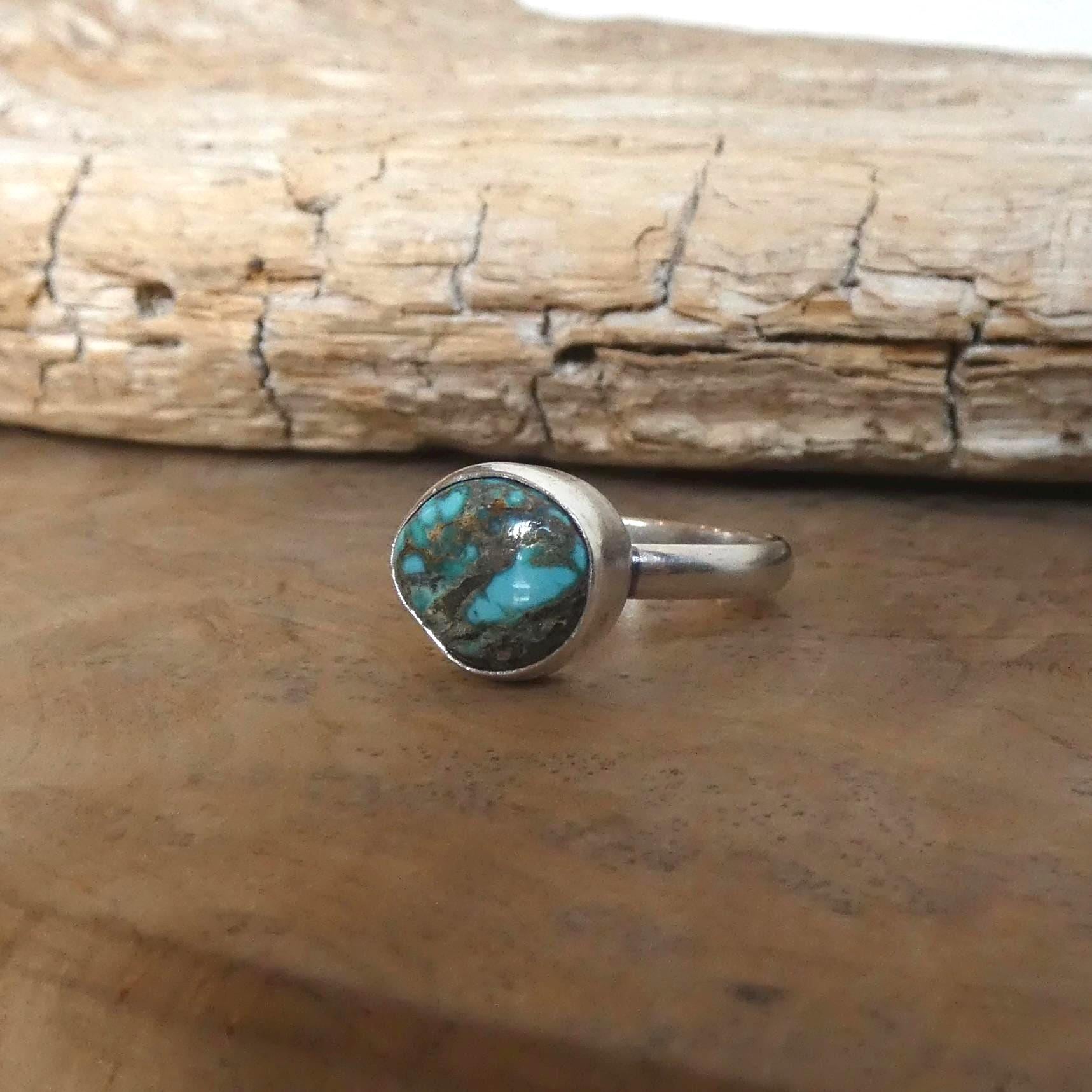 Choose your Black Jack Turquoise Ring - Silversmith Ring