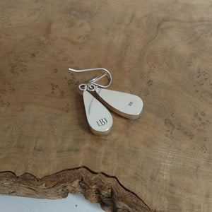 Black Jack Turquoise Drop Earrings - Choose Your Finished Pair - Sterling Silver