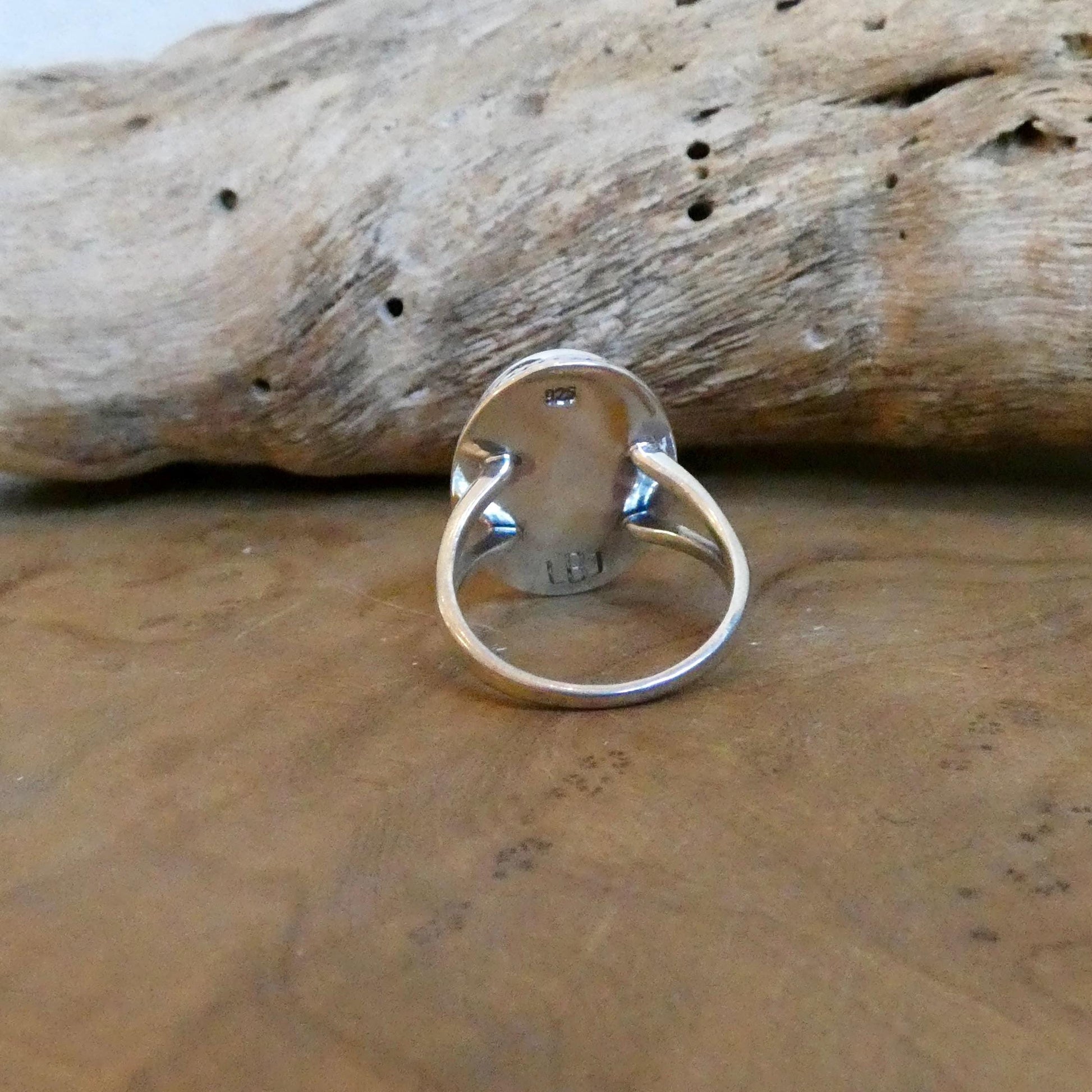AAA Blue Lapis Lazuli Boho Ring - .925 Sterling Silver
