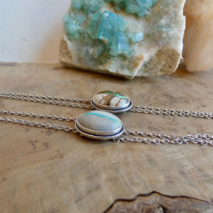 Choose your finished Royston Ribbon Turquoise Bolo Necklace – Sterling Silver