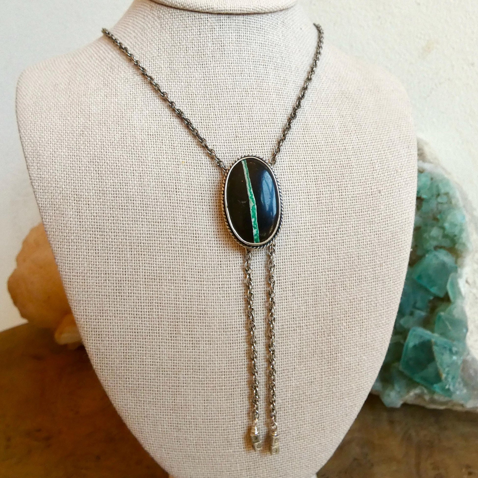 Choose Your Finished Black Jack Turquoise Bolo Necklace – Sterling Silver