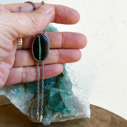 Choose Your Finished Black Jack Turquoise Bolo Necklace – Sterling Silver
