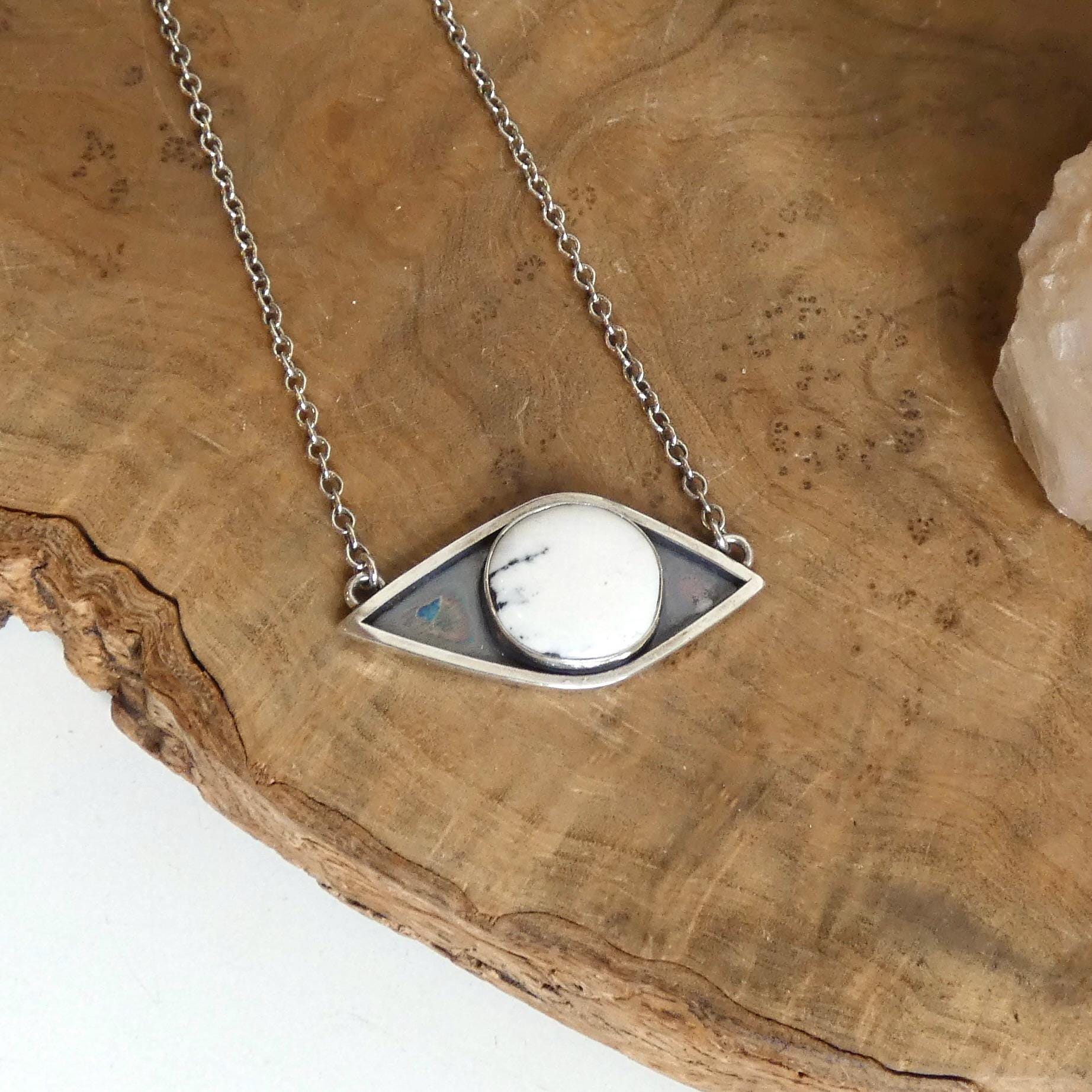 Sterling Silver White Buffalo Necklace – Choose Your Necklace
