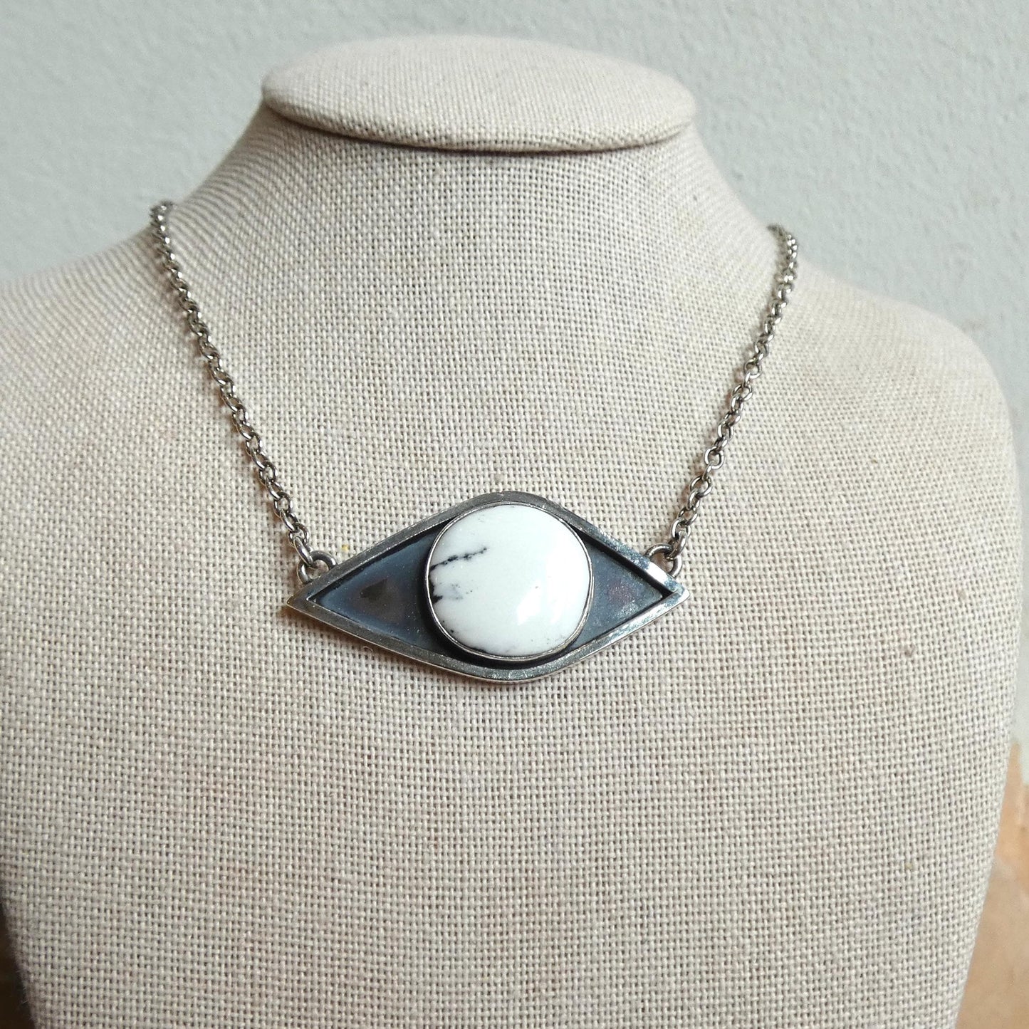 Sterling Silver White Buffalo Necklace – Choose Your Necklace