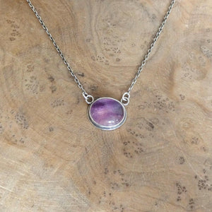 Rainbow Fluorite Pendant - Includes Chain - Choose your Sterling Silver Necklace